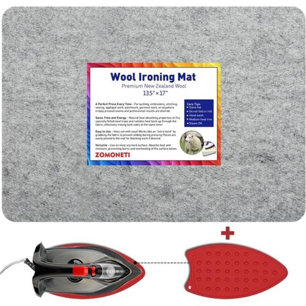 17" x 13.5" Wool Pressing Mat 100% New Zealand Felted Wool Ironing Mat